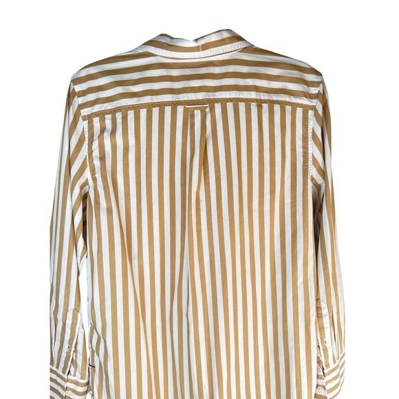 J.Crew Womens Size 4 Classic Fit Striped Button-Up Shirt Long Sleeve - Picture 11 of 15
